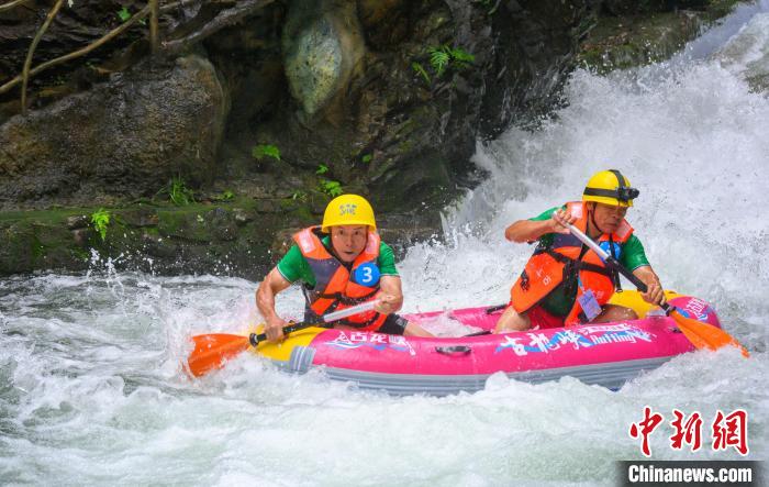 广东省漂流大赛开锣，“奥运天团”呐喊助威点