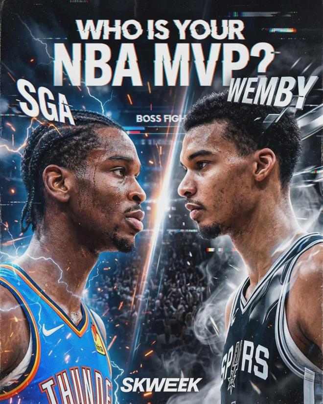 雷霆加时险胜活塞文班亚马41+16领跑MVP讨论